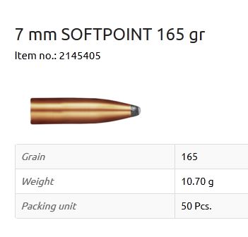 GECO BULLETS .284 165GR SP