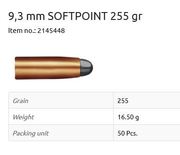 GECO BULLETS .366 255GR SP