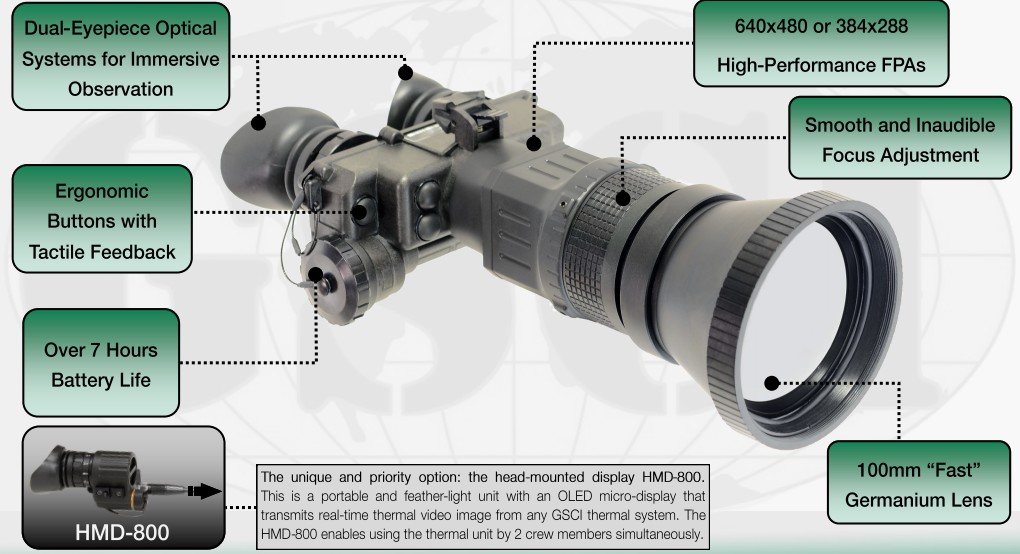 Thermal imaging binoculars TIB-5100XL