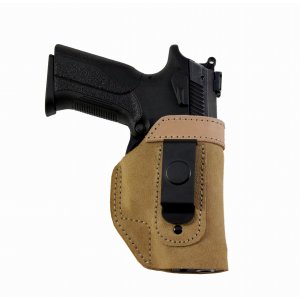 "85/V SUEDE IWB OPEN TOP HOLSTER WITH STEEL CLIP"