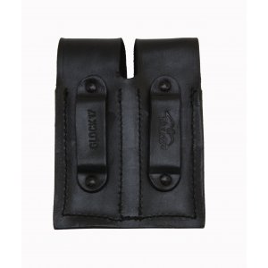 "25/2 LEATHER DOUBLE MAGAZINE POUCH"
