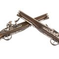 KTW Flintlock Pistol (Air Cocking Gun)