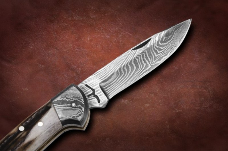 Bora DMS-B 201 Damascus Foldable Locking Knife