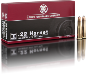 AMMO .22 HORNET 46GR TMS - POINTED SOFT POINT