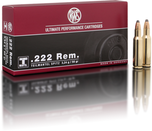 AMMO .222 REM 50GR TMS - POINTED SOFT POINT