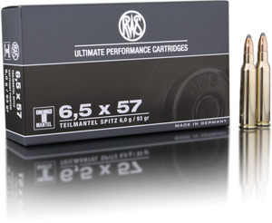AMMO 6.5X57 93GR TMS - POINTED SOFT POINT