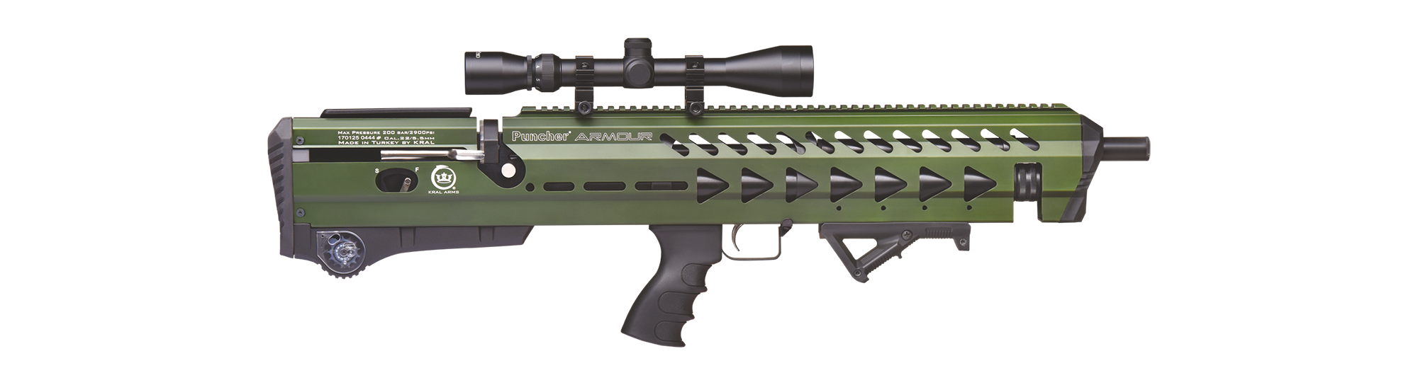 PCP air rifle Puncher Armour Army Green