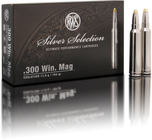 AMMO SILVER SELECTION .300 WIN MAG 184GR EVO