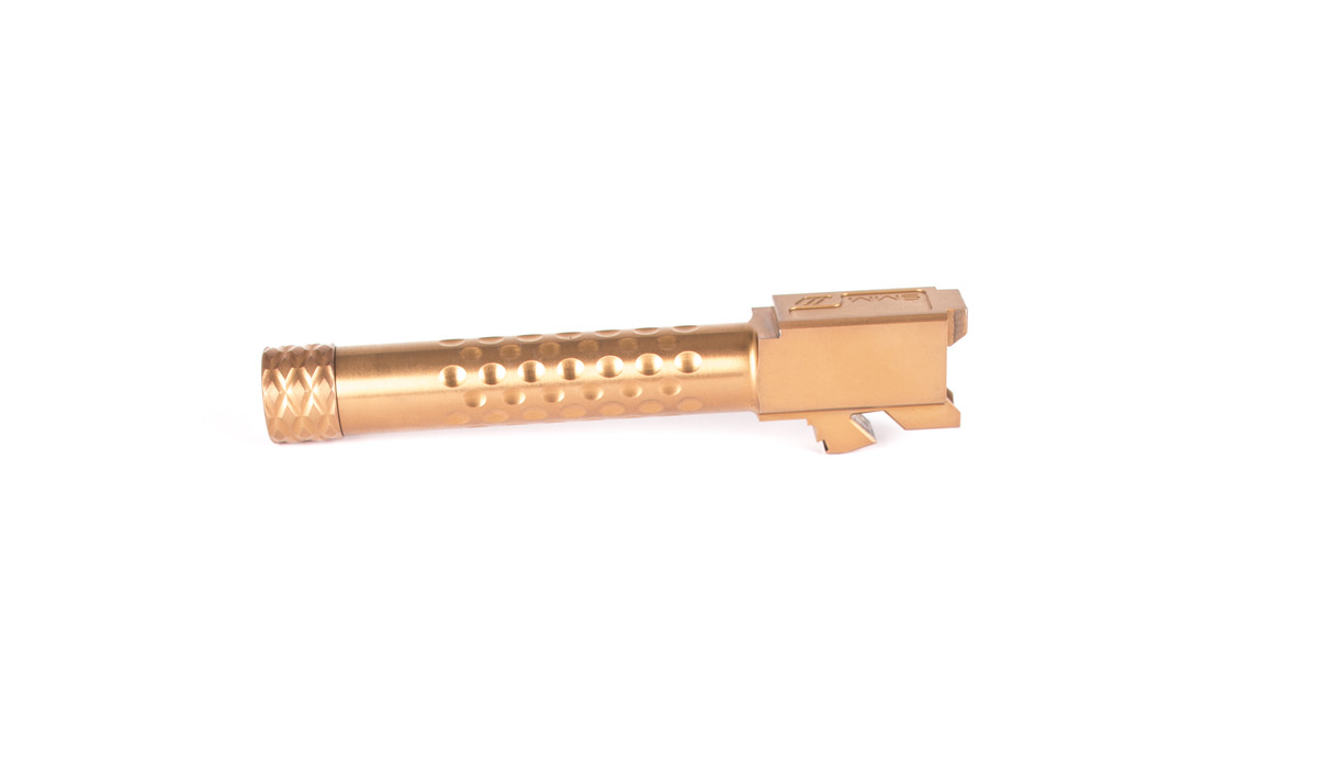 Barrel Replacement G19, Dimpled, Supp. Threaded (1/2x28), Bronze