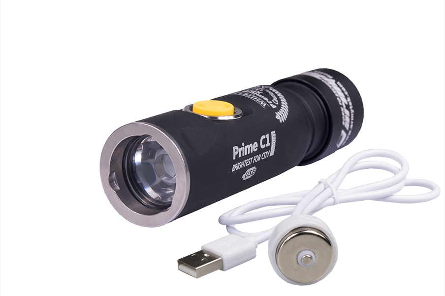 Armytek Prime C1 Pro XP-L Magnet USB (White/Warm) + 18350 Li-Ion