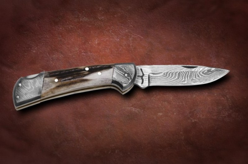Bora DMS-B 201 Damascus Foldable Locking Knife