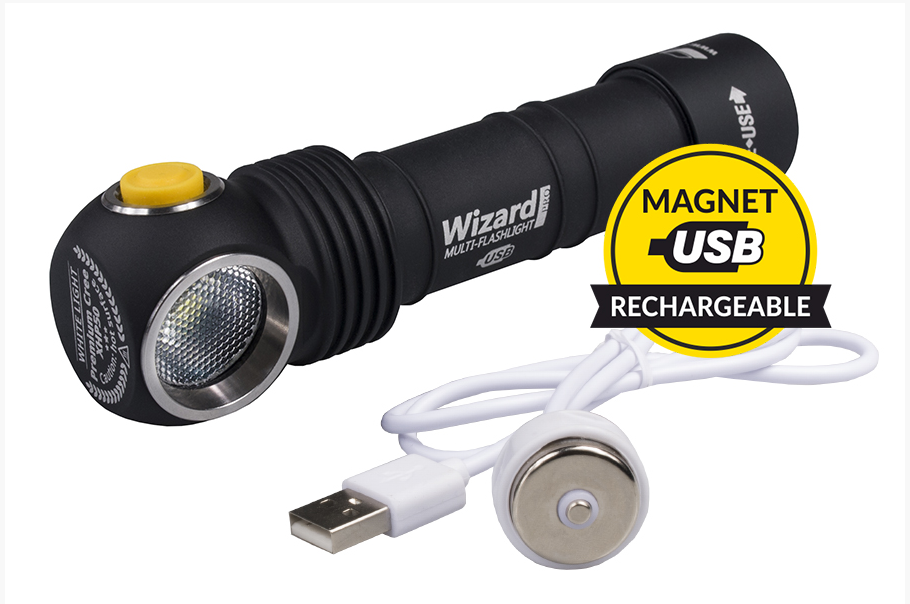 Armytek Wizard v3 XP-L Magnet USB (White/Warm) + 18650 Li-Ion
