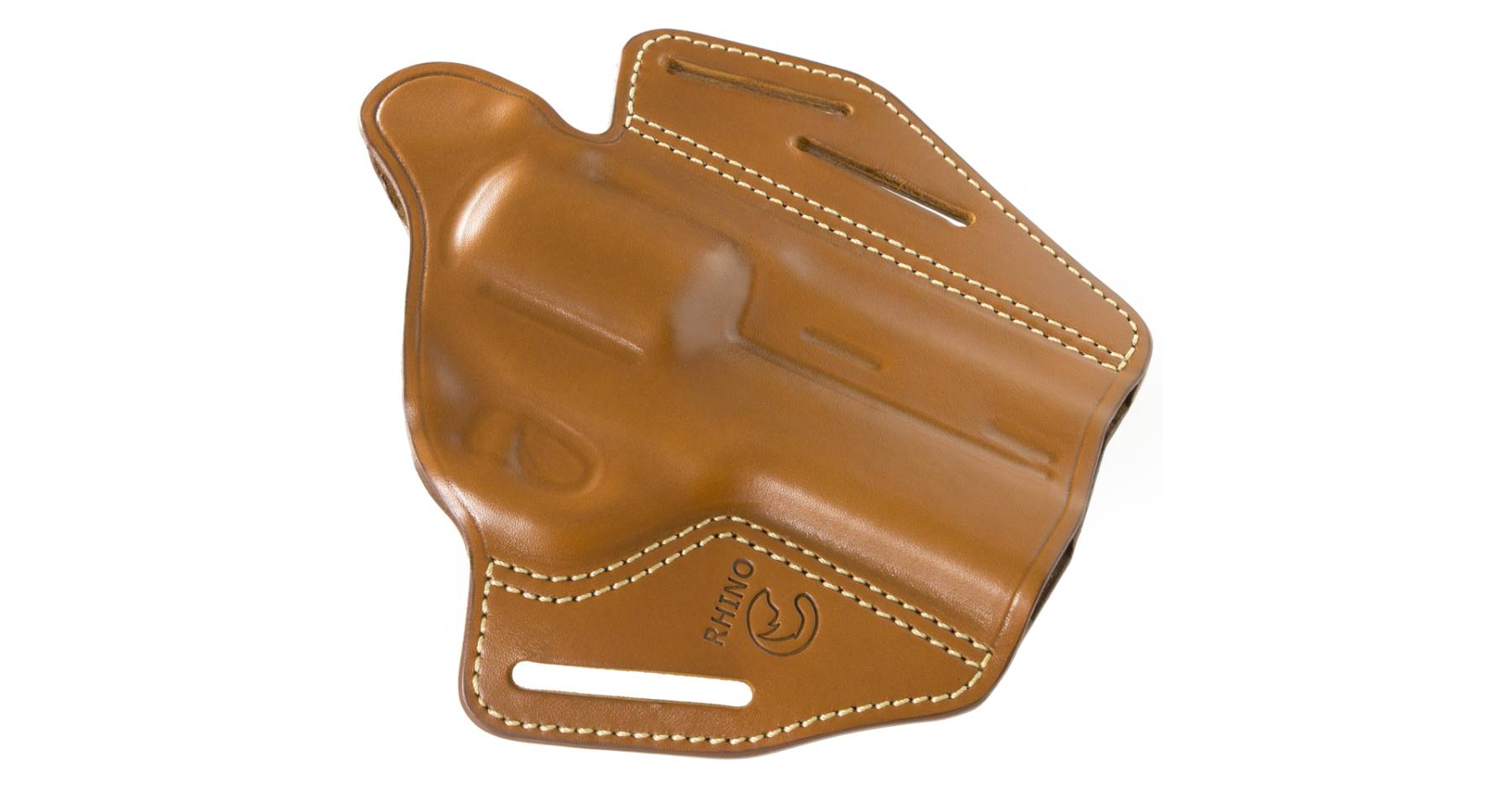 Rhino Revolver 4" Brown Leather Holster