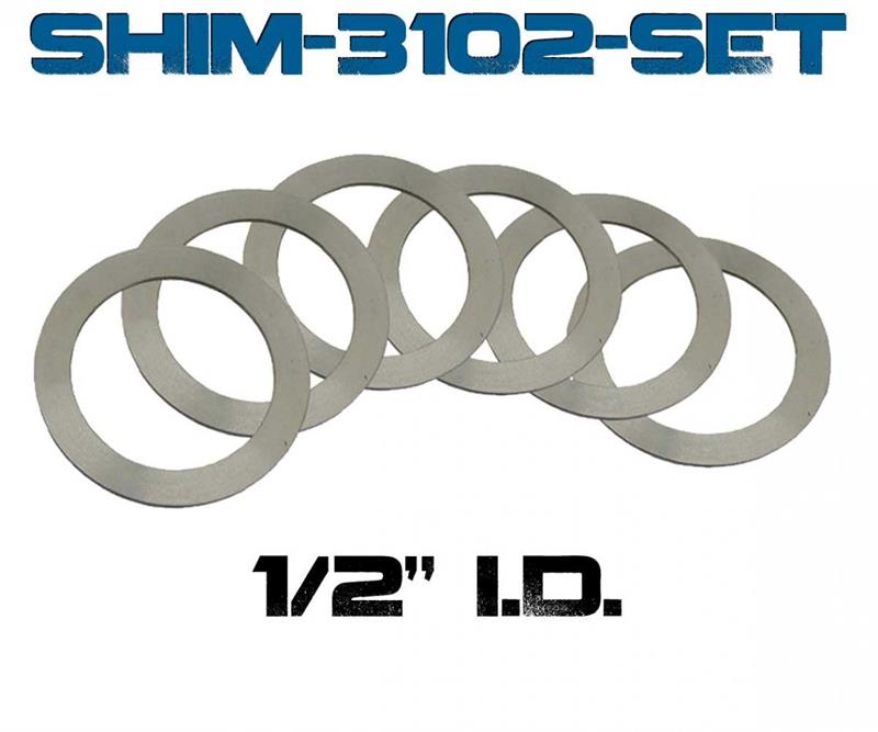YHM Barrel Shim Set, 1/2" ID