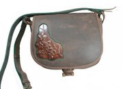 "P0 LEATHER BAG WITH PRINTED MOTIVE"