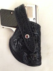 Field Holster. Right. Carved. Black.