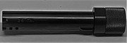 .25 Caliber Stainless Steel Threaded Black Barrel With Suppressor Adapter and Cover