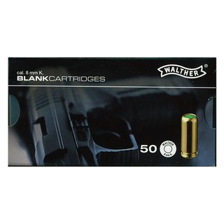 50 Walther blank cartridges 8 mm K.
