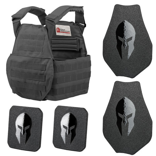 SPARTAN™ OMEGA™ AR500 BODY ARMOR AND SPARTAN SWIMMERS CUT PLATE CARRIER ENTRY LEVEL PACKAGE