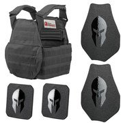 AR550 BODY ARMOR SWIMMERS CUT AND SPARTAN PLATE CARRIER ENTRY LEVEL PACKAGE