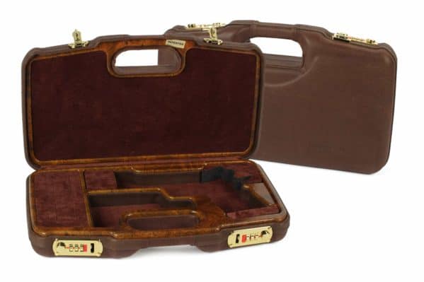 Negrini Model 1911 Leather/Faux Wood Gun Case