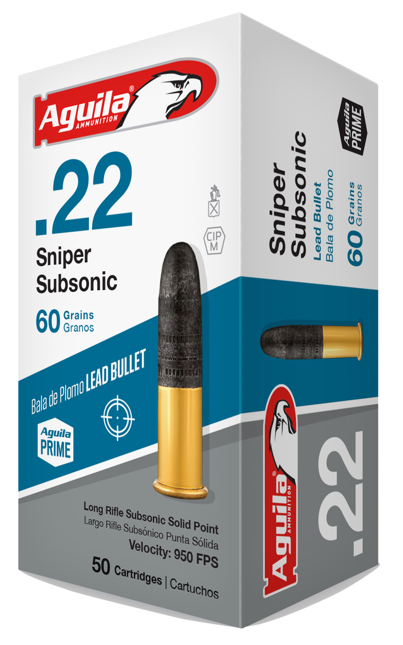 22LR Ammunition Sniper SubSonic 60 Grain Lead Round Nose 5,000 rounds