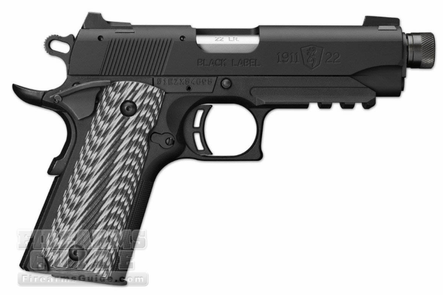 Browning 1911-22 Black Label Compact Suppressor Ready wRail.