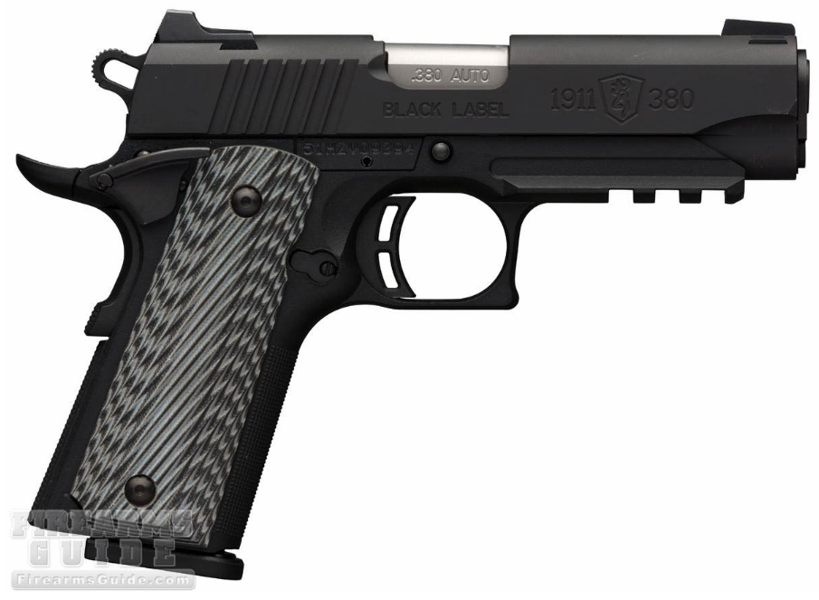 Browning 1911-380 Black Label Pro Compact Rail.