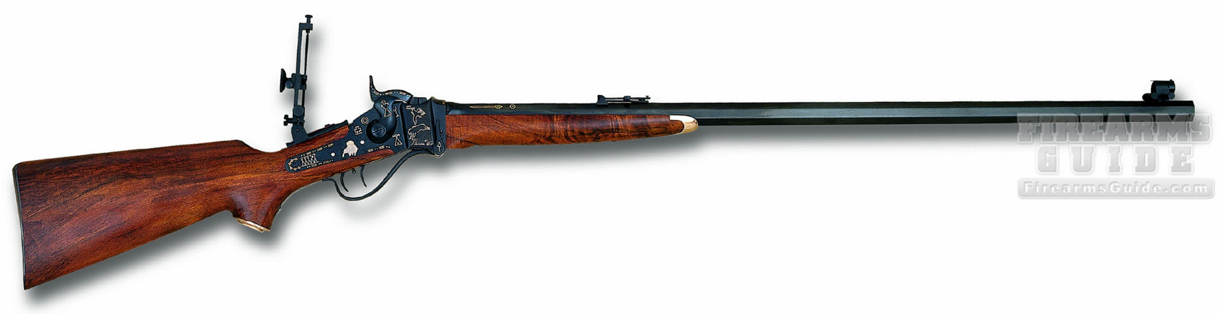 Pedersoli 1874 Sharps Silhouette Ptesan-Wi Extra DeLuxe
