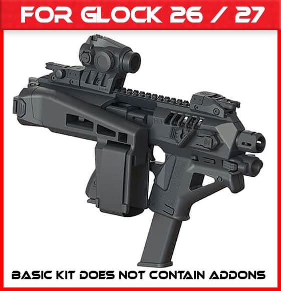 Micro Roni Glock 26&27 Stabilizer Gen 4X NEWEST PDW Conversion Kit