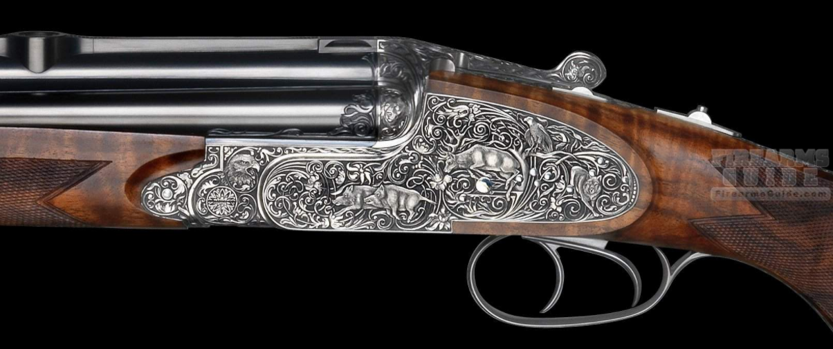 Johann Fanzoj Vierling (Sidelock Four-barrelled hunting rifle)