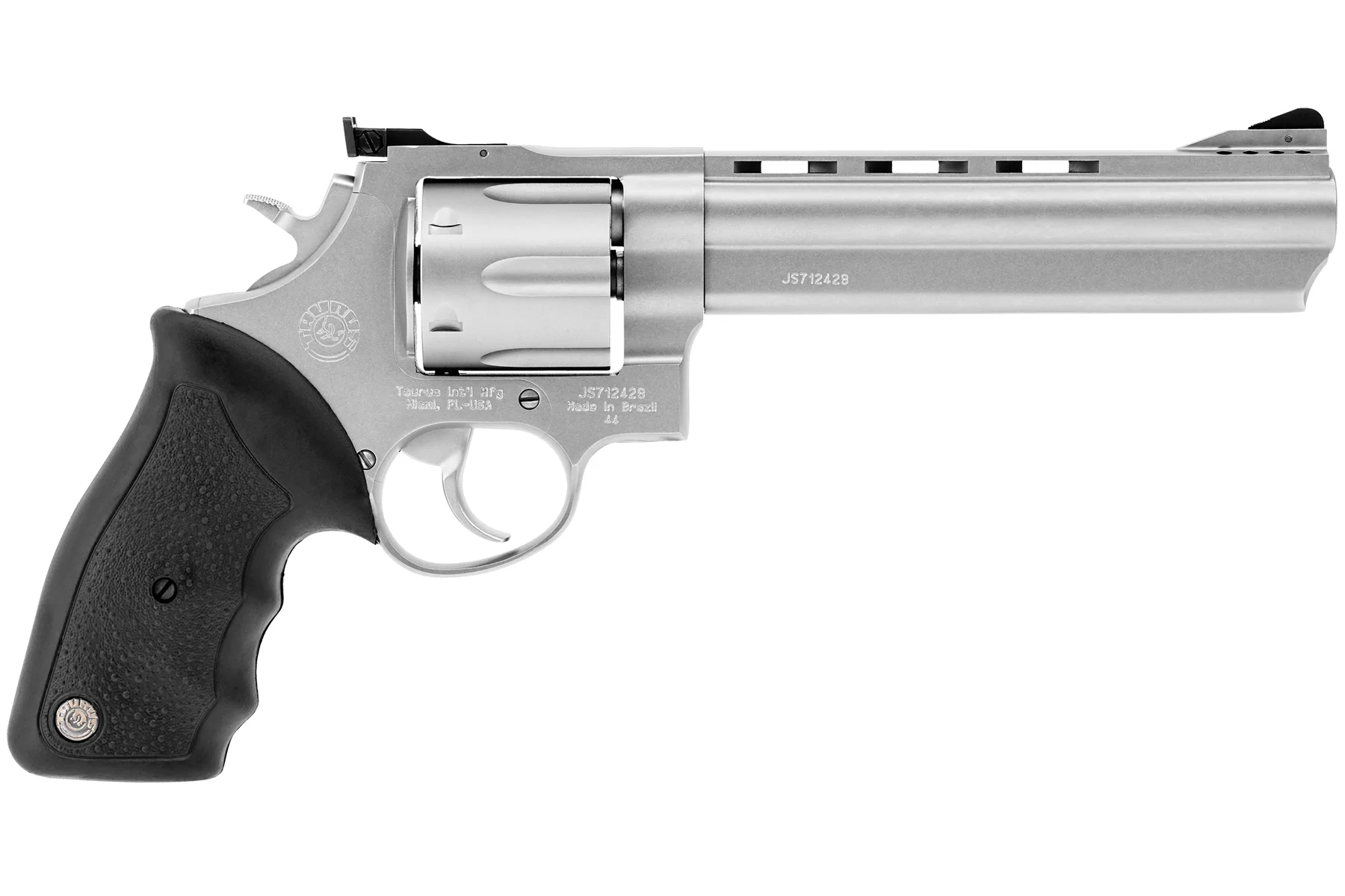 Taurus 44 Matte Stainless Soft Rubber 6.50 in.