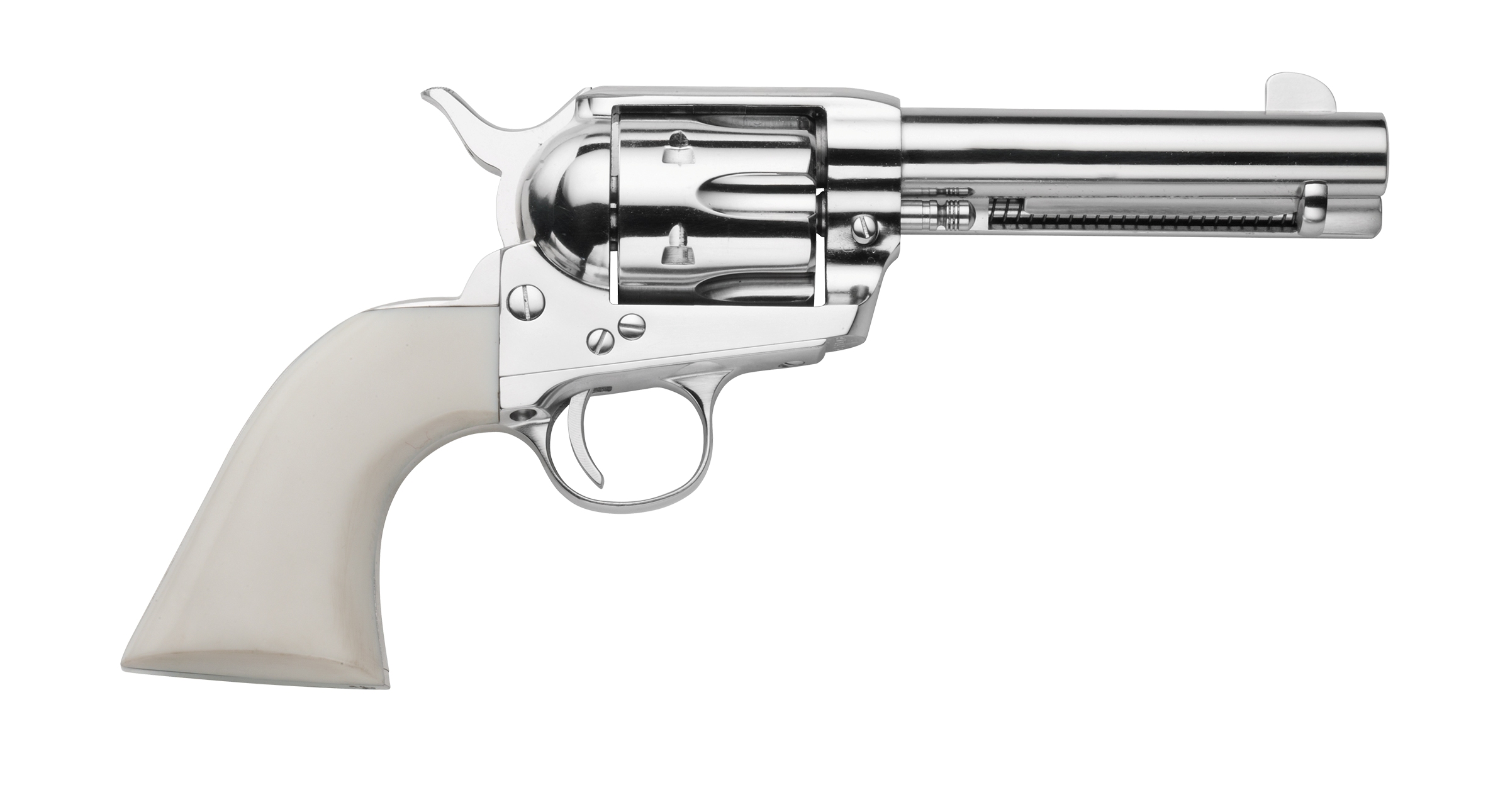 Traditions 1873 SA Revolver Nickel/White