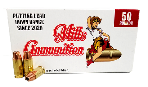 Mills Ammunition 9mm | 124GR | JHP | 1000 Rounds