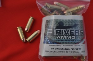 3Rivers Ammo 10MM 180gr PLATED RNFP