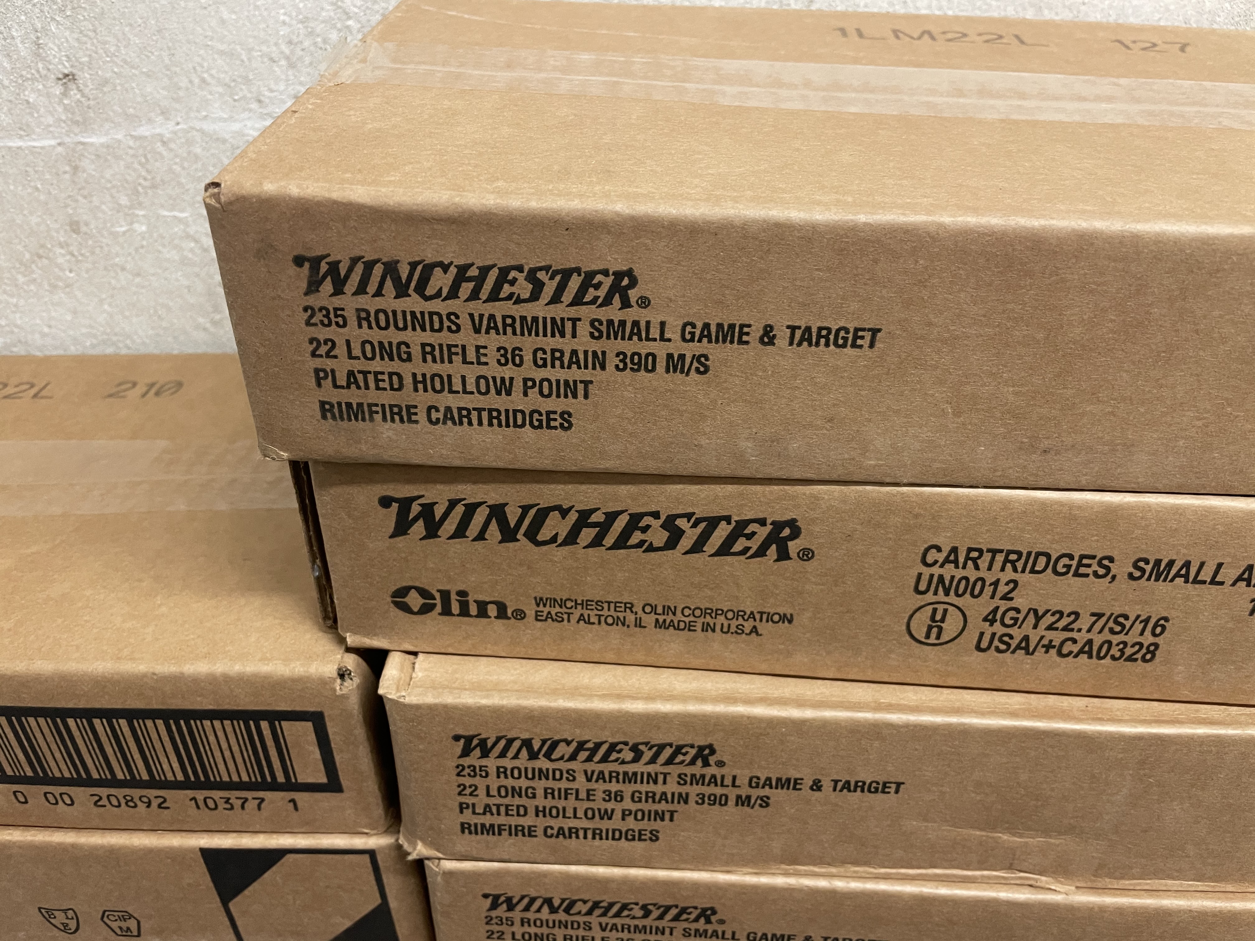 Winchester 22LR 36 gr Copper Plated Hollow Point 235 Round Brick