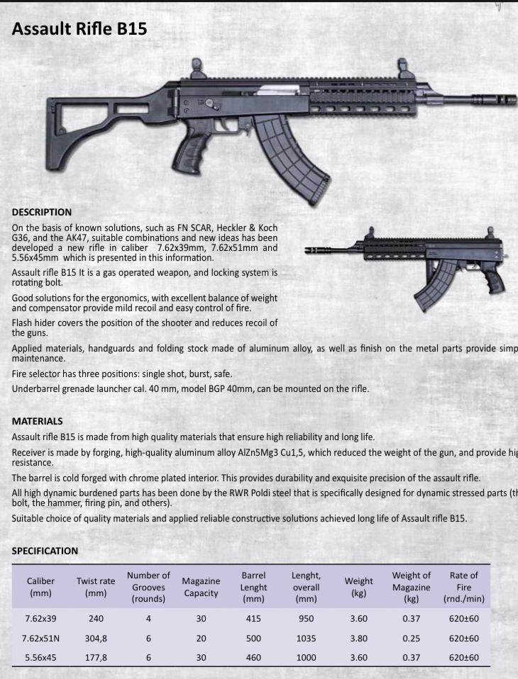 Assault rifle B15