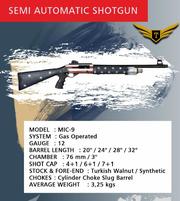 MIC9 Semi Automatic Shotgun 