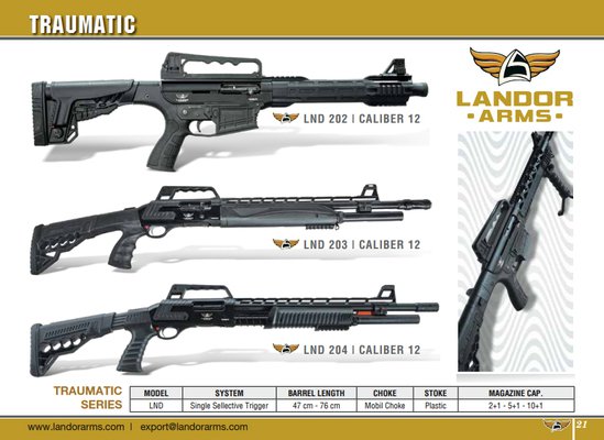 Landor Arms Shotguns and Spare Parts