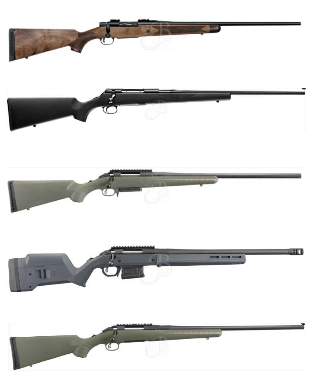 Shotguns in caliber 223 Rem - 308 Win - 6.5 Creedmore in many brands