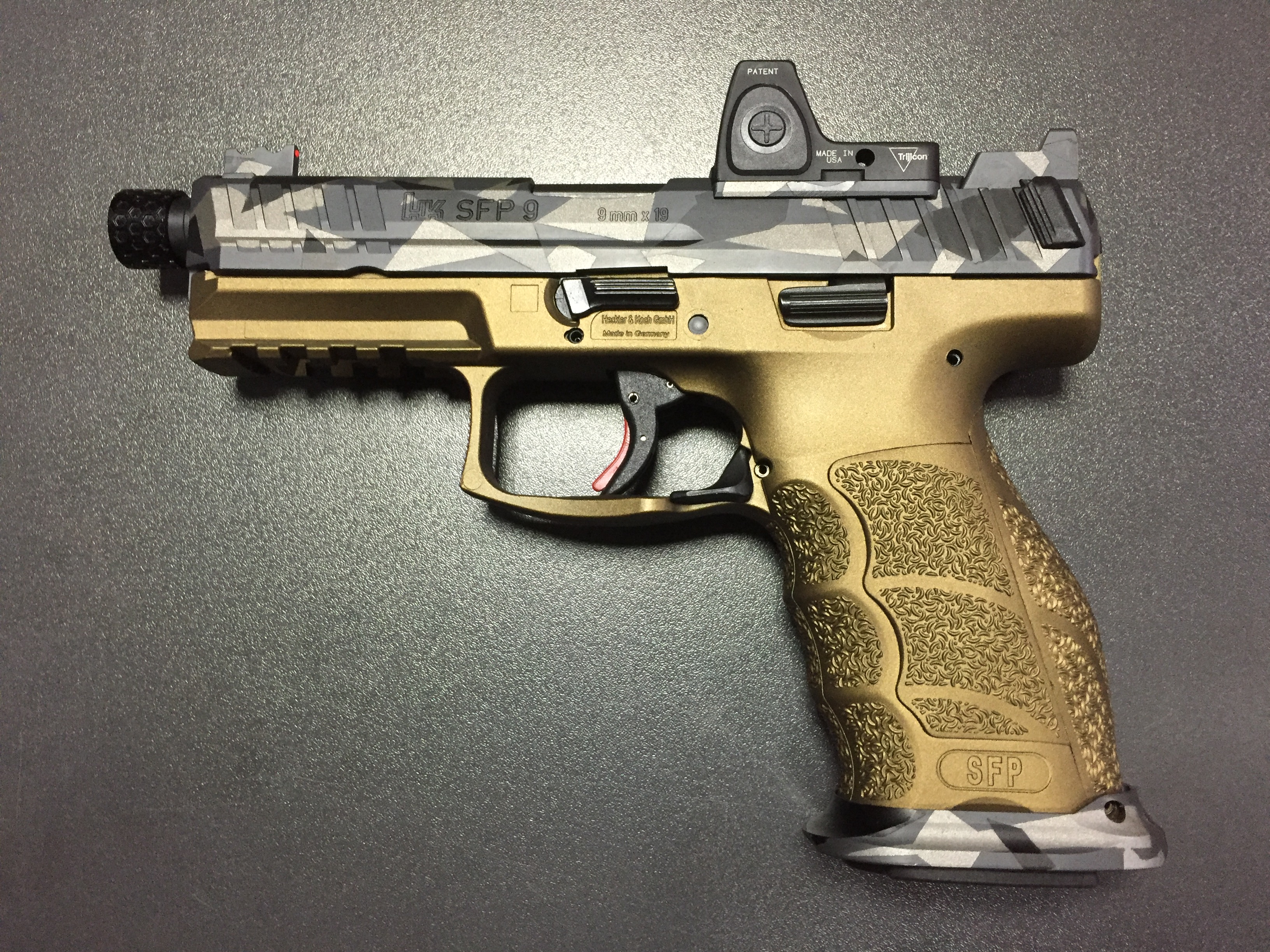 Application of Cerakote ceramics 
