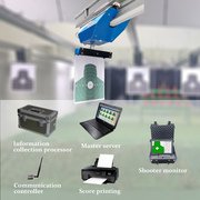 Overhead moving shooting target with LOMAH system