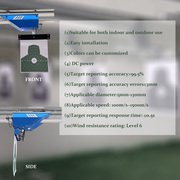 Overhead moving shooting target with LOMAH system
