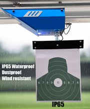 Overhead moving shooting target with LOMAH system