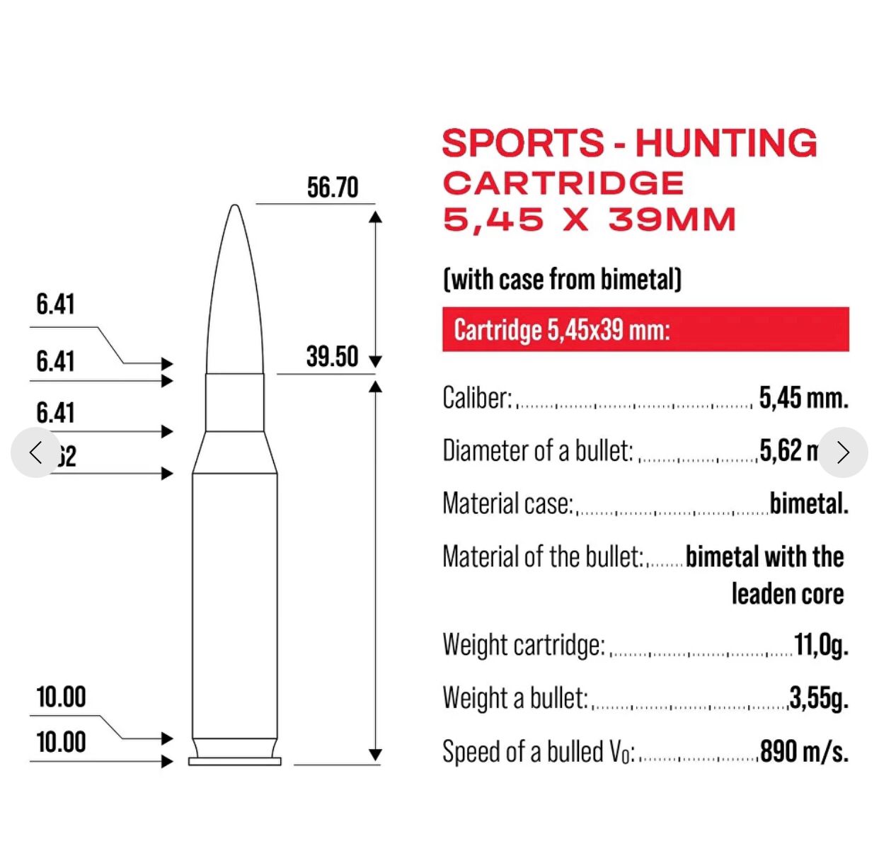 5.45x39 mm Ammunition – 0.49 USD / round – Bulk Available