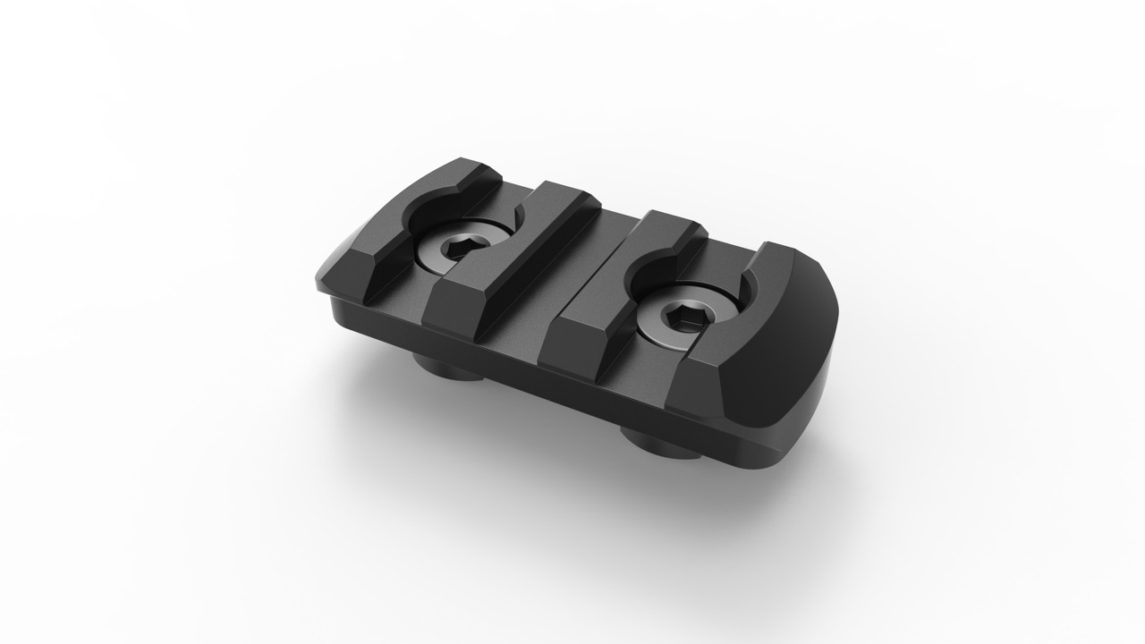 DT Picatinny aluminum rail Mlock mount 3 slots
